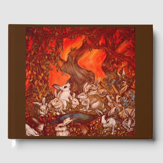 Visitas 16 Livro de Convidados de Bunnies (Frente)