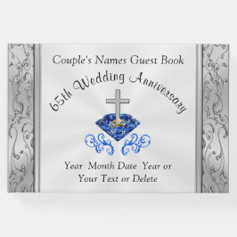 Visitas 65.º Livro de Convidados do Aniversário do Casamen