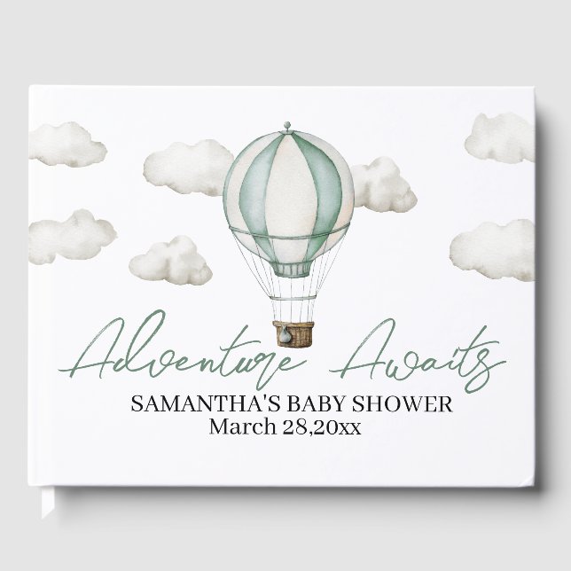 Visitas Adventure Aguarda o Livro de Convidados do Chá de  (Frente)