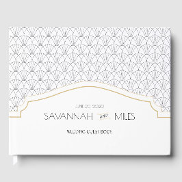 Visitas Art Deco Quadro Casamento Livro de Convidados