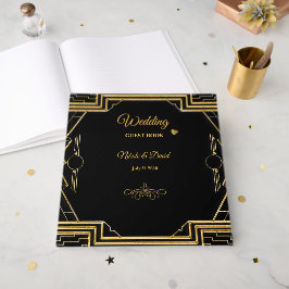 Visitas Arte Legante Deco Gatsby Livro de Convidados