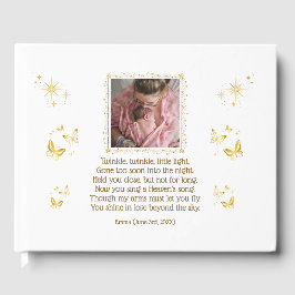 Visitas Baby Funeral Memorial Personalizado Livro de Convi