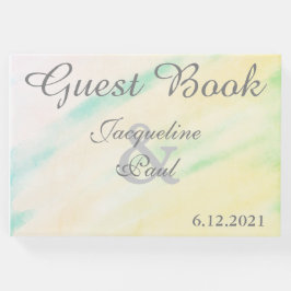 Visitas Bonito Livro Convidado de Casamento de Cores de Ág