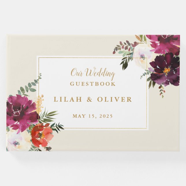 Visitas Buquê de outono selvagem | Livro de Convidados de  (Frente)