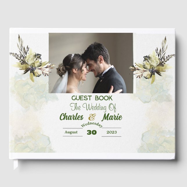 Visitas Celebração de Casamento Personalizar Livro de Conv (Frente)