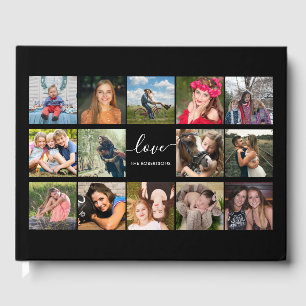 Visitas Colagem de Fotos Livro de Convidados Personalizado