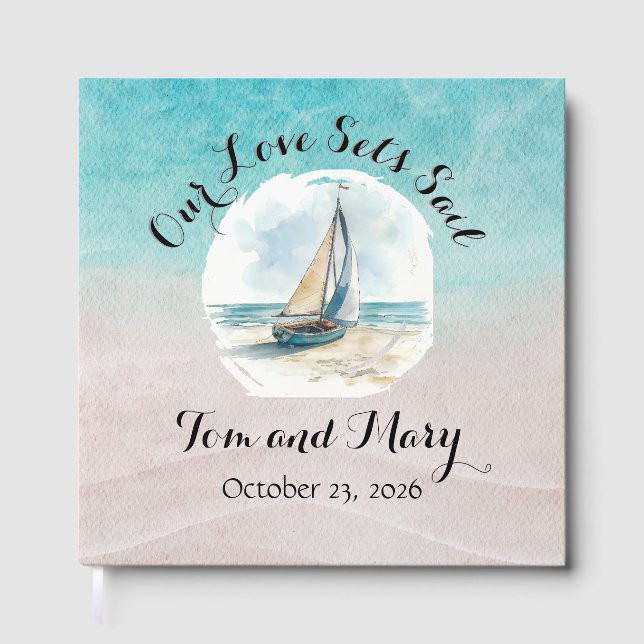 Visitas Definir Livro de Guest de Velas (Frente)