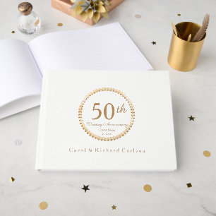 Visitas Dourado Selo 50º Livro de Convidados de Aniversári