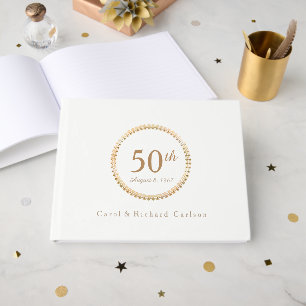 Visitas Dourado Selo 50º Livro de Convidados de Aniversári