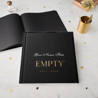 Visitas Elegante Livro de Presenças de Casamento Minimalis