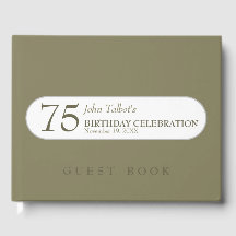 Escolher Livro de Convidados de Celebração de 75 a