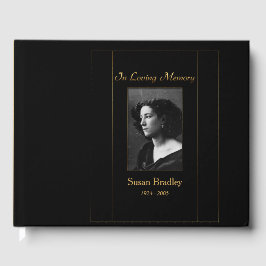 Visitas Foto do Livro de Convidados Funerários com canaliz