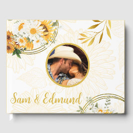 Visitas Foto Floral - Sunflower & Daisies - Livro de Convi