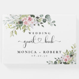 Visitas Greenery Rosa Rosa, Rosa, Livro de Convidados