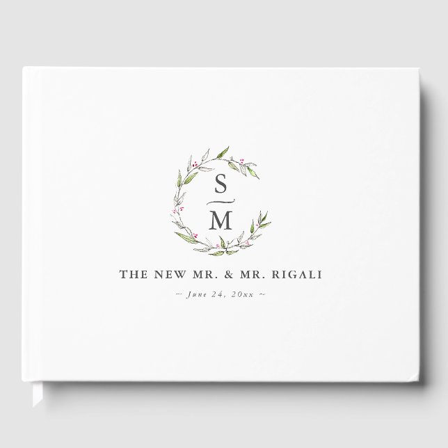 Visitas Ideias do livro convidado de Casamento no inverno  (Frente)