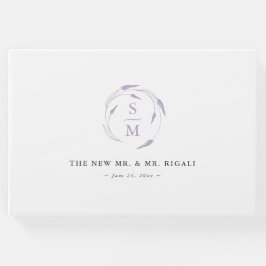 Visitas Ideias do Livro de Convidado de Casamento lavanda