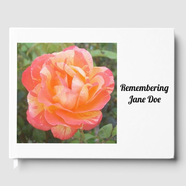 Visitas Lembrando o livro de convidados do Funeral do Serv (Frente)