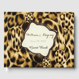 Visitas Leopard Imprimir Livro de Convidado