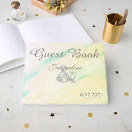 Visitas Lindo Livro de Registro de Convidados de Casamento