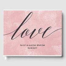 Livro Convidado de Casamento com Script de Caligra