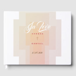 Visitas Livro Convidado de Casamento Cruzado Cristão