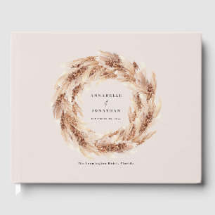Visitas livro convidado de casamento da relva russa modern