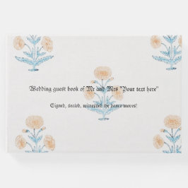 Visitas Livro Convidado de Casamento personalizável artíst