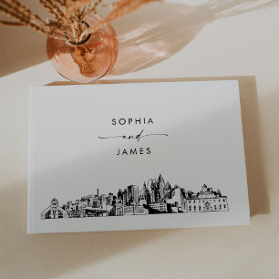 Visitas Livro Convidado de Casamento Skyline Atlanta