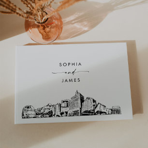 Visitas Livro Convidado de Casamento Skyline San Jose