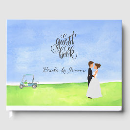 Visitas Livro convidado de golfe para Festa de casamento d
