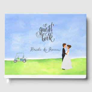 Visitas Livro convidado de golfe para Festa de casamento d