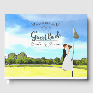 Visitas Livro convidado de golfe para Festa de casamento d