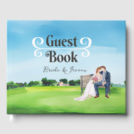 Visitas Livro convidado de golfe para Festa de casamento d