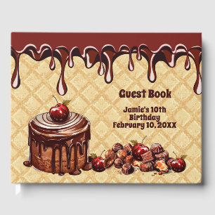 Visitas Livro de amante de chocolate, bolo de chocolate