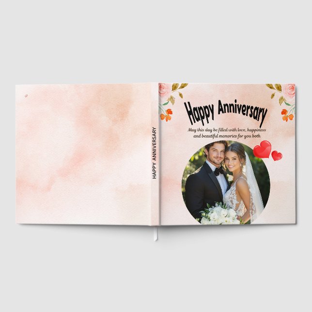 Visitas Livro de Aniversário de Casamento para Convidados (Completo)