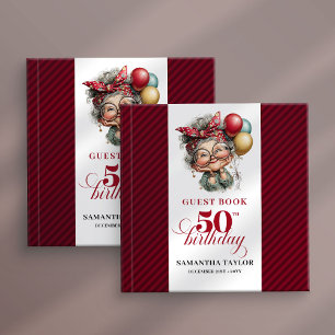 Visitas Livro de assinaturas de convidadas para festa de 5