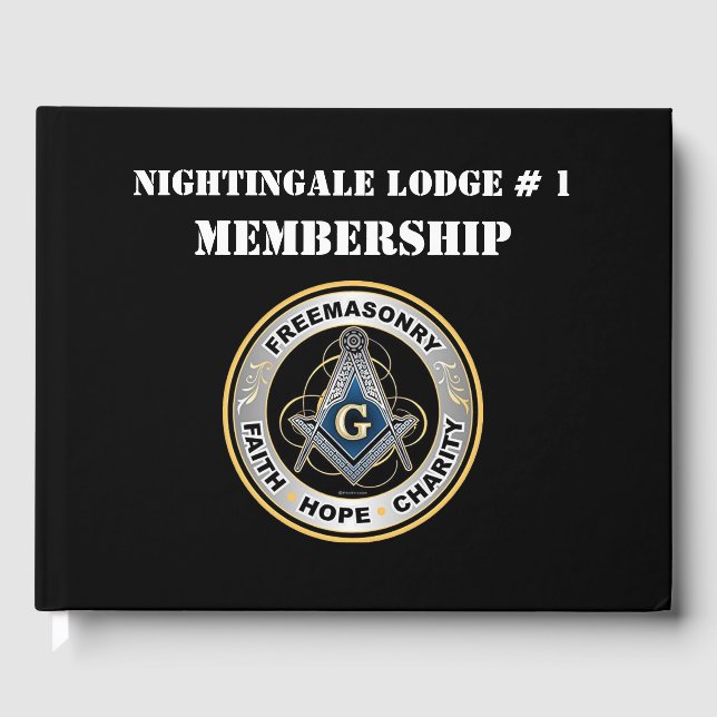 Visitas Livro de Associações do Freemason (Frente)