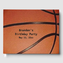 Visitas Livro de Convidado de Design de Basquete