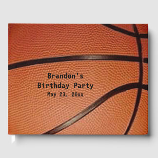 Visitas Livro de Convidado de Design de Basquete