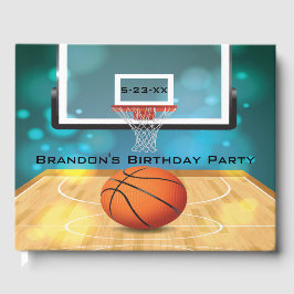 Visitas Livro de Convidado de Design de Basquete