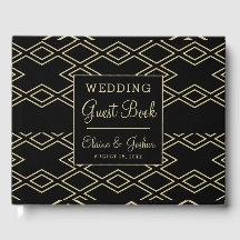 Livro de Convidado do casamento geométrico do Mono