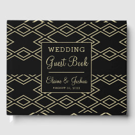 Visitas Livro de Convidado do casamento geométrico do Mono