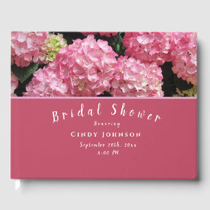 Visitas Livro de Convidado do Chá de panela Hydrangea