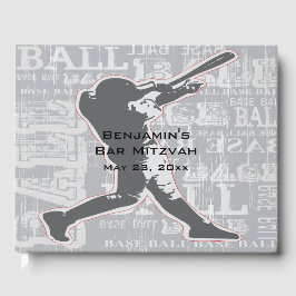 Visitas Livro de Convidado do Design de Baseball