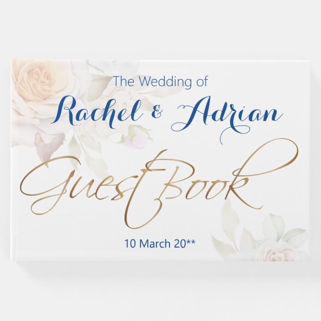 Visitas Livro de Convidado do Estilo de Vestido de Casamen (Frente)