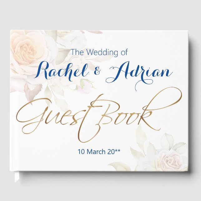 Visitas Livro de Convidado do Estilo de Vestido de Casamen (Frente)