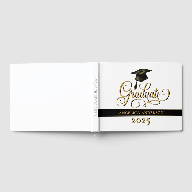 Visitas Livro de Convidado do Formando de Script Elegante (Completo)