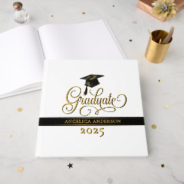 Visitas Livro de Convidado do Formando de Script Elegante