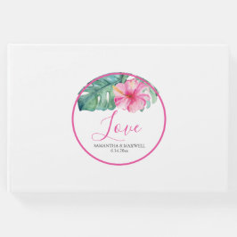 Visitas Livro de Convidado Personalizado Floral