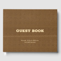 Livro de Convidados, com textura falsa em couros c